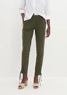 Pantalon en jersey froncé, bonprix