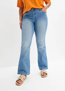Jean flare taille mi-haute, extensible, bonprix