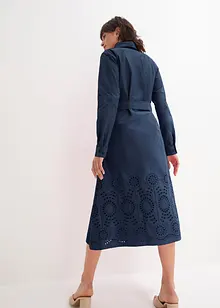 Robe-chemise avec broderie anglaise, bonprix