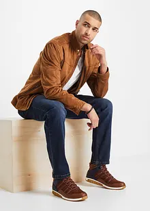 Jacke in Veloursleder-Optik, bonprix