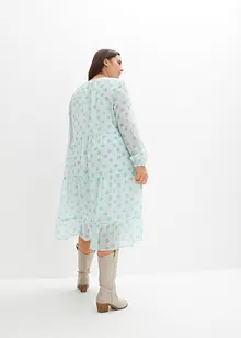 Robe en crêpe avec patte de boutonnage, bpc bonprix collection