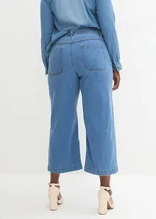 Wide Leg Jeans Mid Waist, cropped, bonprix