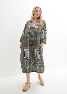 Robe à manches kimono et imprimé patchwork, bonprix