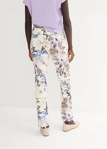 Stretch-Hose mit Blumen-Print, bonprix