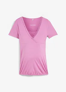 T-shirt de grossesse/d'allaitement avec dentelle, bpc bonprix collection