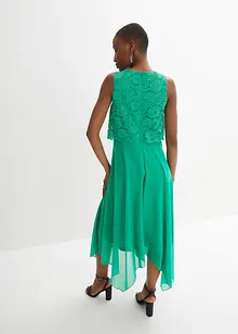 Premium Chiffonkleid mit Spitze, bonprix