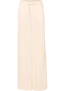 Pantalon large et fluide à taille élastiquée, bonprix