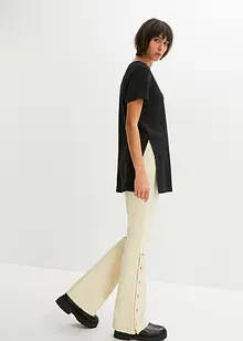 T-shirt long fendu sur le côté, bonprix