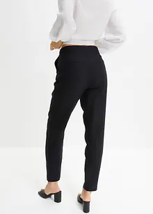 Verkürzte High-Waist-Hose aus Leinen-Viskose-Mix, bonprix