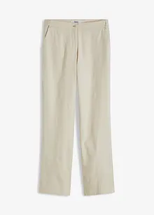 High-Waist-Hose aus Leinen-Viskose-Mix, bonprix