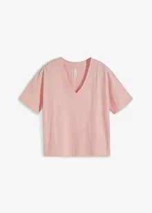 Shirt mit tiefem V-Ausschnitt, bonprix