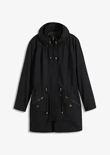 Parka courte en coton avec col montant, cintrée, bonprix