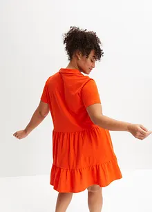 Shirtkleid mit Polokragen aus Biobaumwolle, bonprix