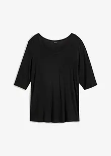 Rundhalsshirt aus softer Viskose, bonprix