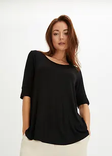 Rundhalsshirt aus softer Viskose, bonprix