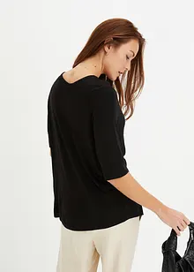 Rundhalsshirt aus softer Viskose, bonprix