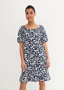 Robe en jersey de coton à encolure carrée, longueur genou, bonprix