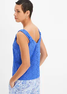 Top à broderies anglaises, bonprix