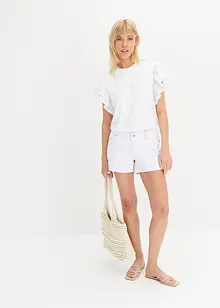 Shirt mit Lochstickerei, bonprix