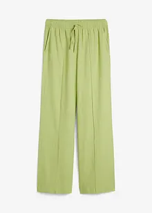 Pantalon en lin à plis religieuse, bonprix