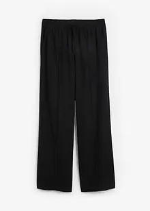 Pantalon en lin à plis religieuse, bonprix