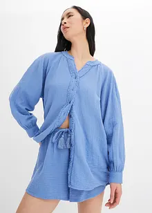 Oversized Musselin Bluse, bonprix