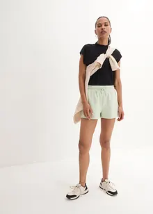 Short sweat avec lien à nouer, bonprix