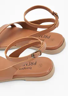 Sandales en cuir, bonprix