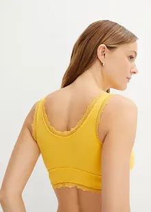 Geripptes Bustier mit ​Bio-Baumwolle (2er Pack), bpc bonprix collection