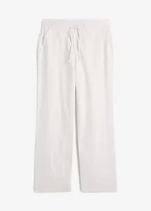 Pantalon large en lin mélangé, bonprix