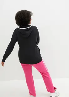 Sweat zippé en coton extensible, bonprix