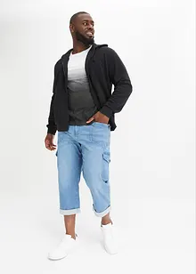 Jean droit 7/8 Loose Fit à taille élastiquée, John Baner JEANSWEAR