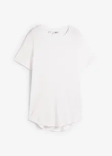 T-shirt long en viscose avec base arrondie, bonprix