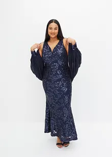 Robe longue à paillettes, bonprix