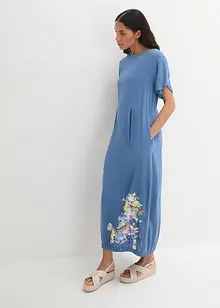 Robe longue imprimée en viscose fluide, bonprix