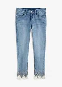 Jean skinny à dentelle, bonprix