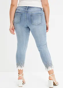 Jean skinny à dentelle, bonprix