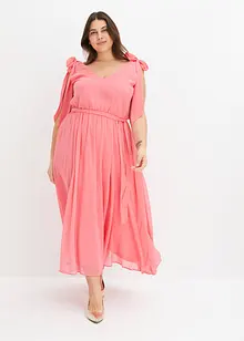 Robe en crêpe nouée sur les épaules, bonprix