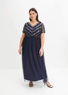 Robe longue à sequins, bonprix