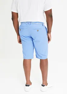 Chino-Bermuda mit Leinen und Bindeband, Regular Fit, bonprix