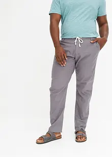 Pantalon chino en lin majoritaire Regular Fit, Straight, bonprix