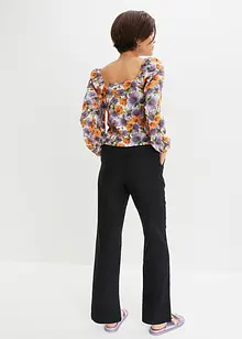 High-Waist-Hose aus Leinen-Viskose-Mix, bonprix
