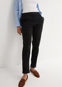 Stretch-Chino mit Bequembund und gekrempeltem Saum, bonprix