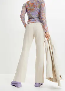 High-Waist-Hose aus Leinen-Viskose-Mix, bonprix