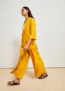 Palazzo-Hose aus luftigem Leinen-Mix, bonprix