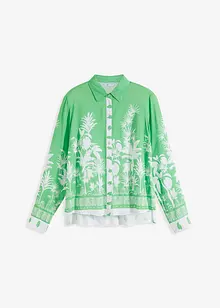 Vokuhila-Bluse aus fließender Viskose, bonprix