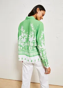 Vokuhila-Bluse aus fließender Viskose, bonprix