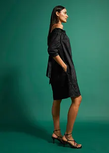 Off-Shoulder-Kleid mit Stickerei, bonprix