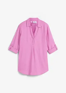 Leinen-Bluse, 3/4-Arm, bonprix