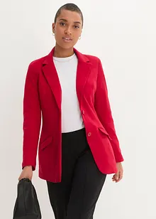 Blazer long en jersey de coton, bonprix